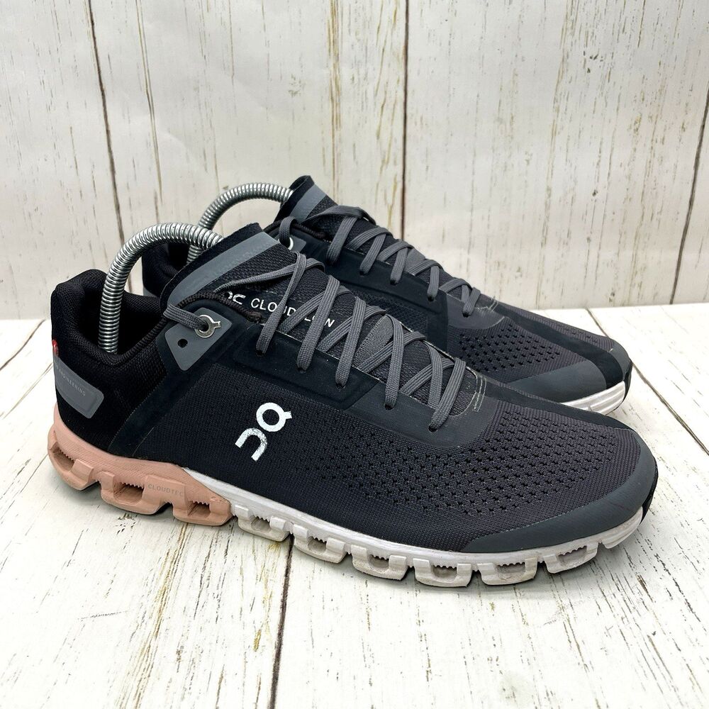 ON Running Cloudflow Women’s Size 9.5 Running Shoes Sneakers Rock Rose Gray Pink